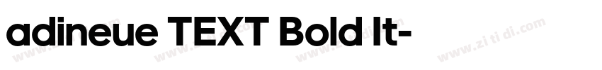 adineue TEXT Bold It字体转换